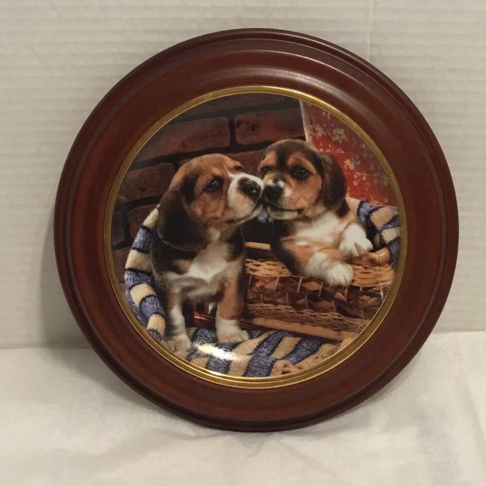 Franklin Mint Beagle Bedtime Limited Edition Numbered collector's Plate